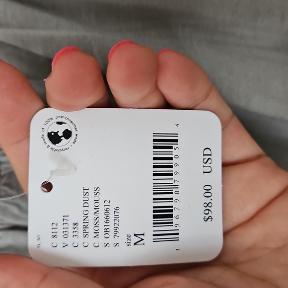 NWTS We The Free Care Serenade Top Ruched 3/4 Sleeve Blouse Size M - Picture 3 of 6